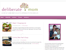 Tablet Screenshot of deliberatemom.com